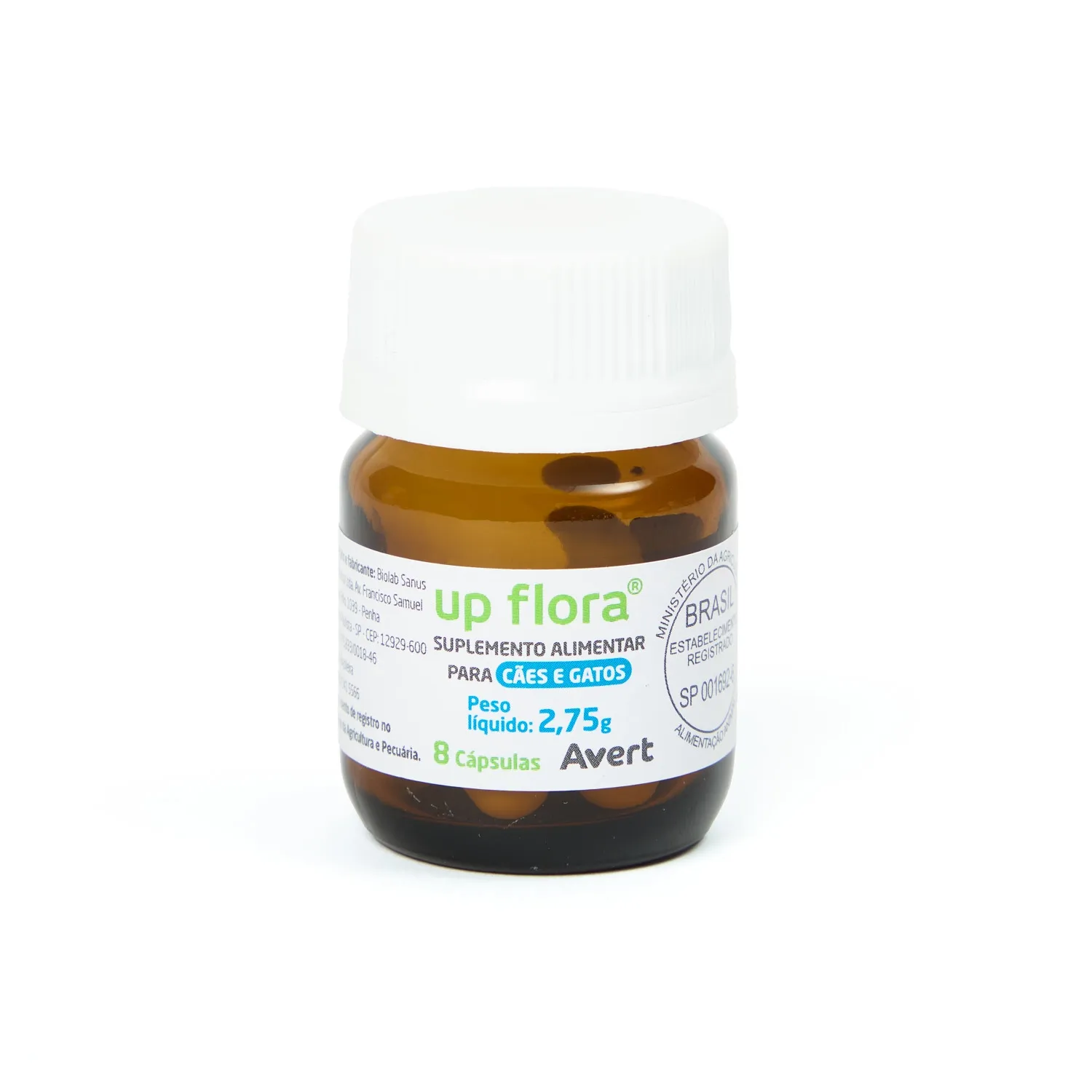 Up Flora Suplemento Alimentar Avert frasco do produto-05